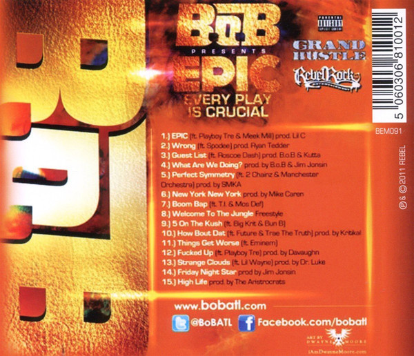 BOB_EpicEveryPlay_CD-t_5060306810012